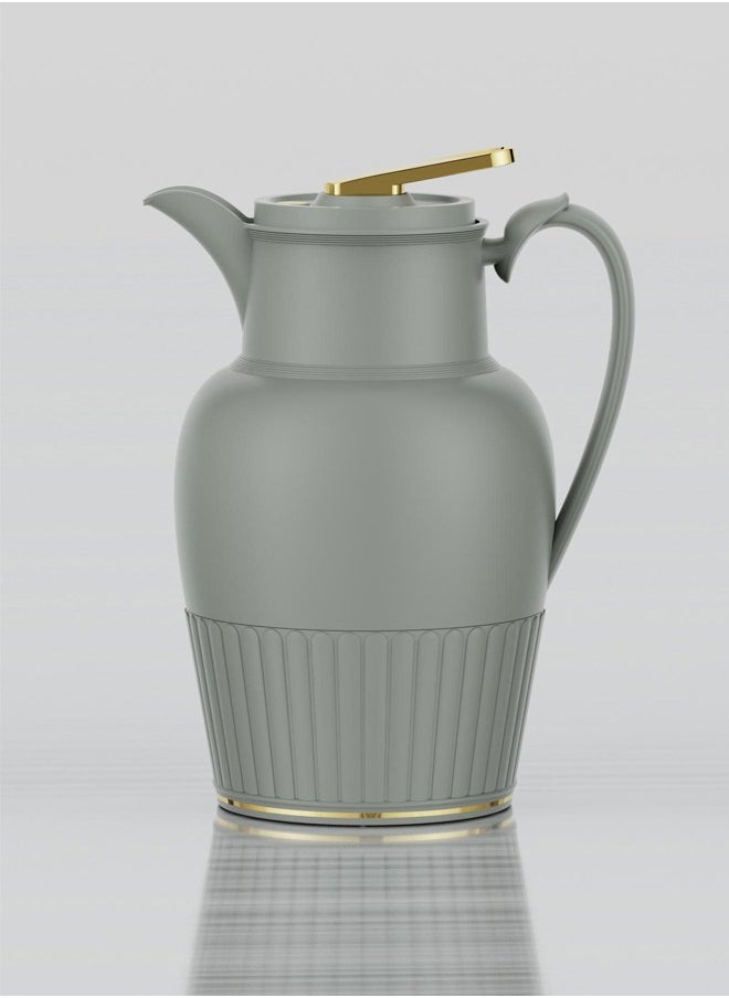 Badraig 2-Piece Coffee And Tea Vacuum Flask Green Grey/Gold 1 Liter  - Image 2