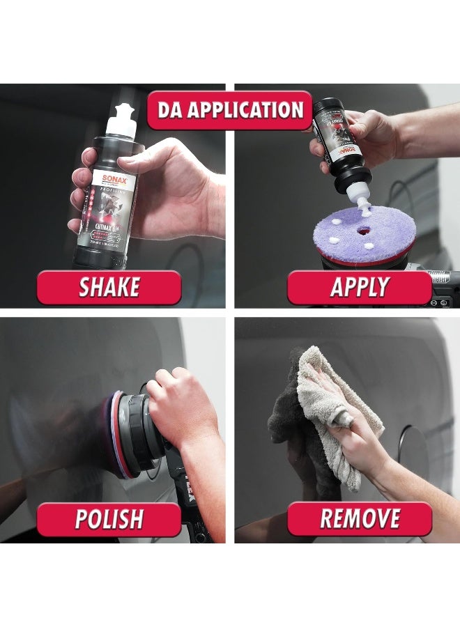 SONAX Profiline CutMax 6/4 – Professional Cutting Compound for Deep Scratch Removal and High-Gloss Finish – 250mL - Image 3