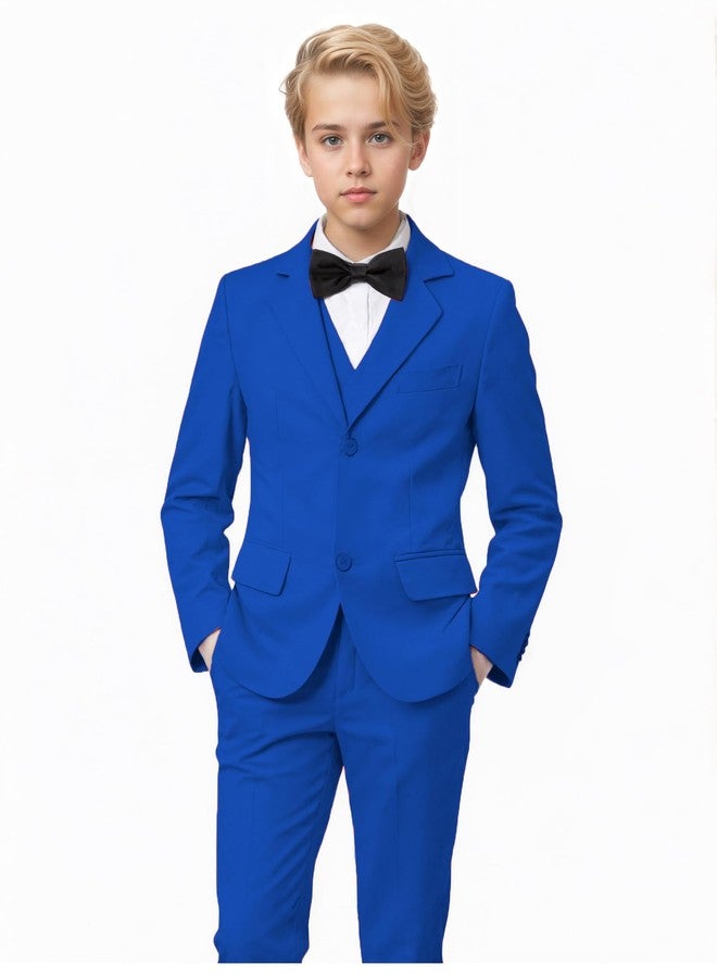 YuanLu Yanlu Kids Suit for Baby Boys Ring Bearer Outfit for Wedding Silm Fit Tuxedo Toddler Boy Homecoming Dresswear Youth Royal Blue Suits Size 10 - Image 1