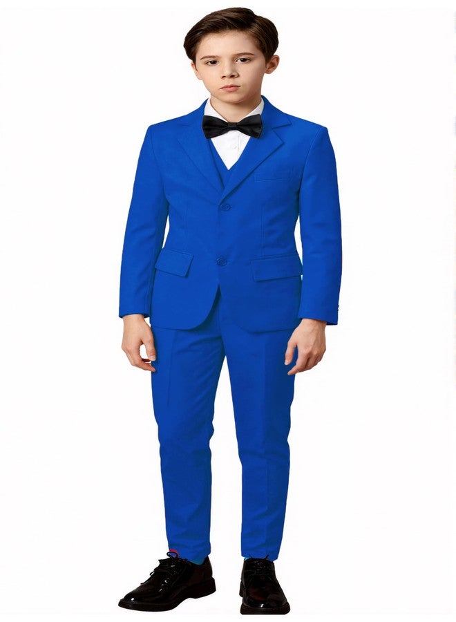 YuanLu Yanlu Kids Suit for Baby Boys Ring Bearer Outfit for Wedding Silm Fit Tuxedo Toddler Boy Homecoming Dresswear Youth Royal Blue Suits Size 10 - Image 2