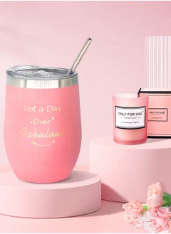 MANETTA Valentine's Day Gifts for Her, Gifts for Women, Self Care Get Well Gift Basket, Rose Spa Gift Baskets for Women, Gift Basket for Sister Girlfriend (Pink)  - Image 4