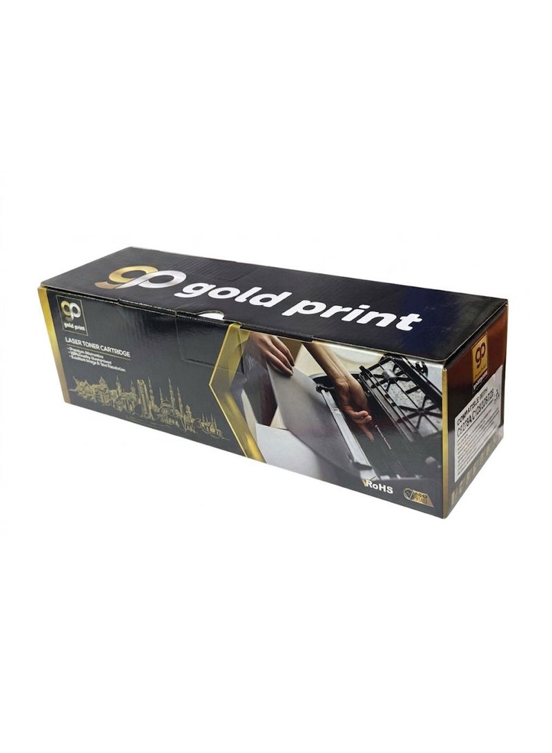 طباعة الذهب Gold Print Premium Toner Cartridge  Universal Model CE278A 78A C128 C328 C728  Compatible For Canon IC D520, MF4550dn, 4570dn, 4452, 4450, 4870dn, 4420n,4412, 4410, 4752, 4830d, 4720w, 4712, Canon Satera MF4890dw, MF4870dn, MF4750, MF4830d, MF4820d, MF4580dn, MF4570dn, MF4550d, MF4450, MF4430, MF4410, MF4420n, HP LaserJet 1566, P1567, P1568, P1569, P1606, P1606dn, P1607dn, P1608dn, P1609dn, HP LaserJet M1530, M1536dnf, M1537dnf, M1538dnf, M1539dnf - Image 1