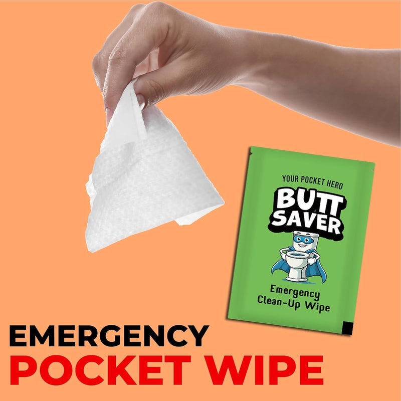 Pelto Shart Survival Set - Funny Gag Gift 2025 Boyfriend Gifts Includes Disposable Underwear, Hazmat Bag, Wet Wipe and More! Unique Stocking Suffers for Men Birthday Husband Teens Potty Humor Prank Him Fart - Image 5