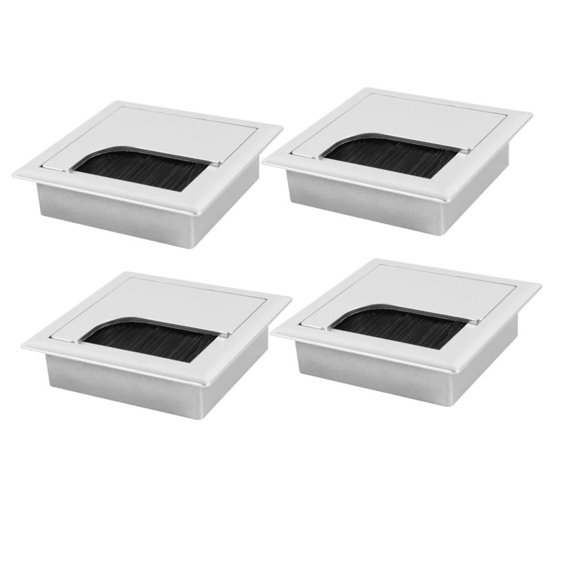 4Pcs Cable Hole Cover Organizer Wire Storage Box For Desk Cord Management - Image 2