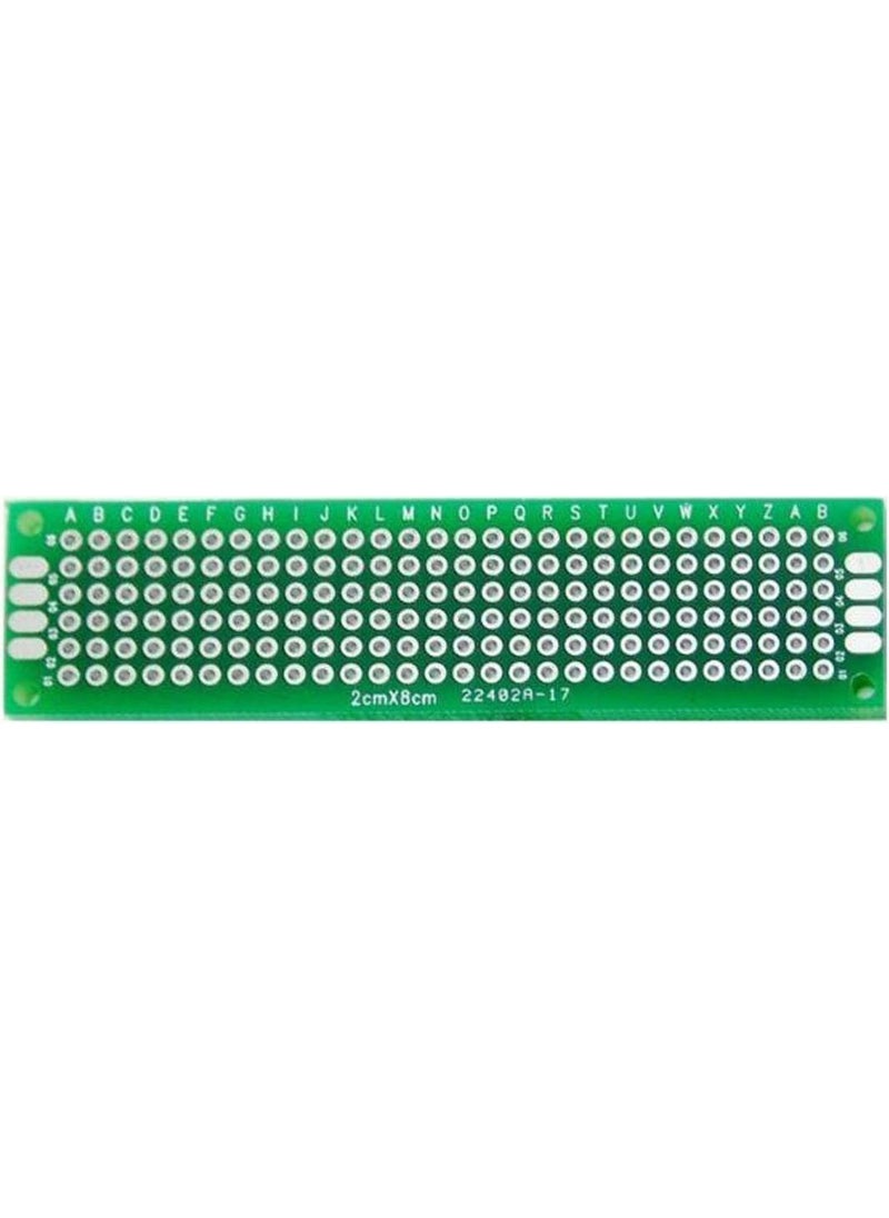 Hobi Mekatronik - Hobi Mechatronics 2X8CM Epoxy Double Sided Prototype Perforated Plaque - Image 1