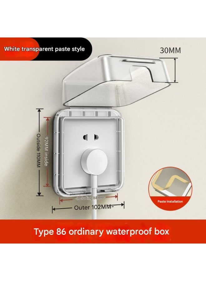 Orange Life Childproof Electrical Outlet Cover | Multiple Models Single/Double Socket | High Box / Standard Box | Waterproof, Oil & Moisture Resistant | No Drilling, Adhesive Mount | Baby Safety for - Image 1