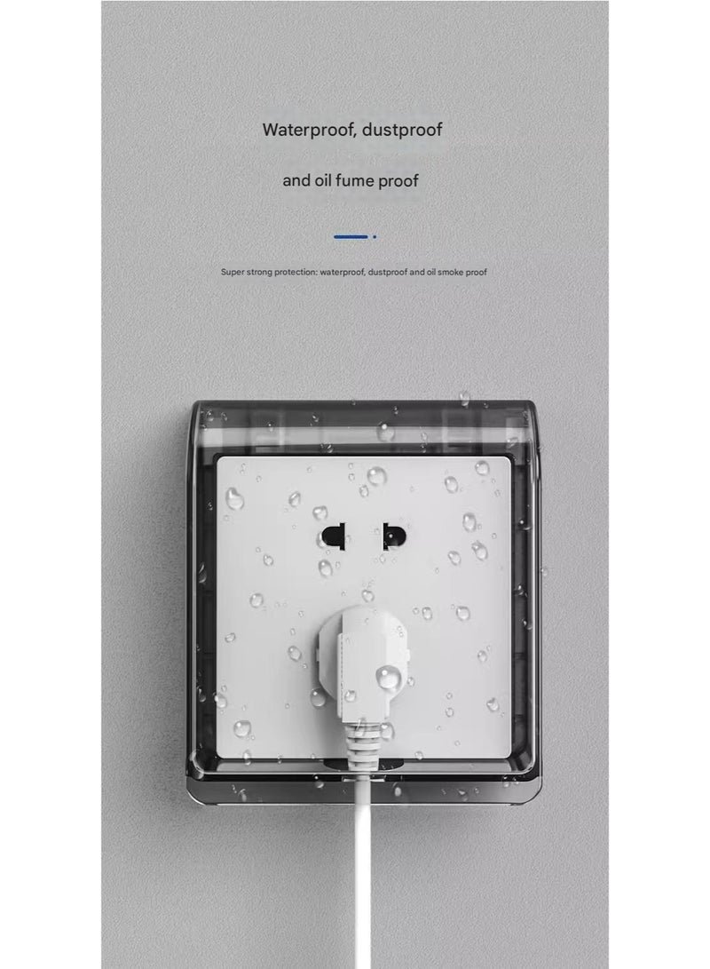 Orange Life Childproof Electrical Outlet Cover | Multiple Models Single/Double Socket | High Box / Standard Box | Waterproof, Oil & Moisture Resistant | No Drilling, Adhesive Mount | Baby Safety for - Image 3