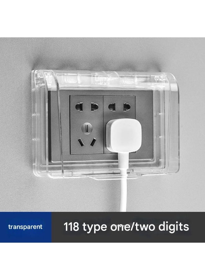 Orange Life Childproof Electrical Outlet Cover | Multiple Models Single/Double Socket | High Box / Standard Box | Waterproof, Oil & Moisture Resistant | No Drilling, Adhesive Mount | Baby Safety for - Image 2