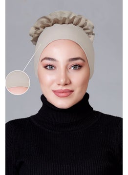 Nanak قبعة غير قابلة للانزلاق بتصميم frilled بلون الحجر من ليكر  - Image 1