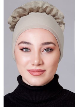 Nanak قبعة غير قابلة للانزلاق بتصميم frilled بلون الحجر من ليكر  - Image 3