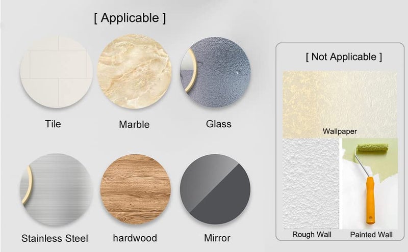 ROXA Wall Mounted Self-Adhesive Bathroom Corner Shelf/Kitchen Rack & Holder - Bathroom Accessories (Material-GI Metal, Powder Coated Finish, Black, Pack of 1) (Round Shape Pack of 1) - Image 5