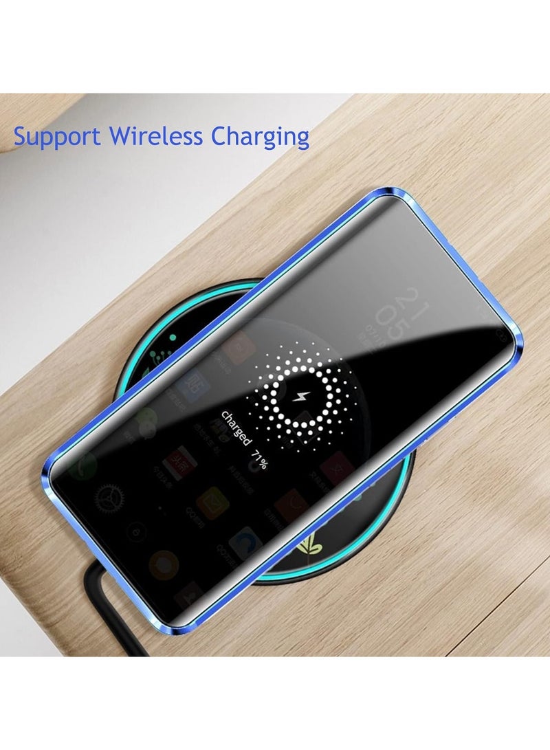 عام حافظة سامسونج جالاكسي S24 Ultra مغناطيسية للخصوصية، غطاء مغناطيسي مضاد للتجسس، غطاء شاشة كامل مع زجاج مقاوم للكسر على الجانبين - Image 3