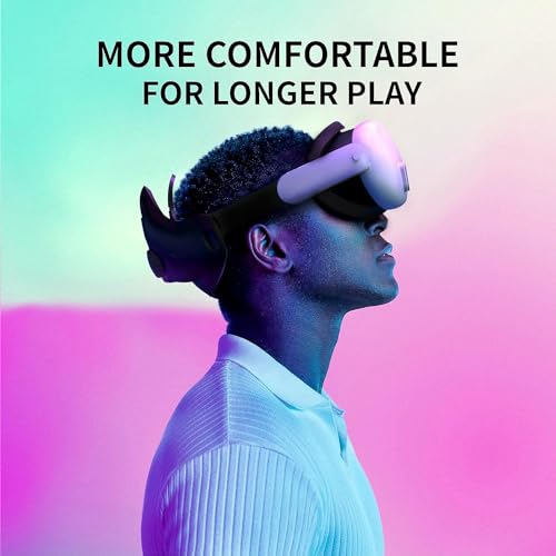 Careflection VR Silicone Face Pad Cover for Meta Quest 3 Original Headset Accessories, VR Face Cushion Pad Mask for Oculus Quest 3 Headset Face Pad (White) - Image 4
