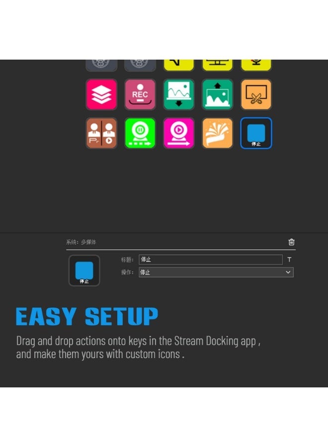 MiraBox Stream Dock Slim, Stream Controller Deck with 15 Macro Keys Customizable for Content Creators Gamers, Programmable Macro Keyboard, Trigger Actions In OBS Twitch YouTube, Compatible with PC & Mac - Image 4