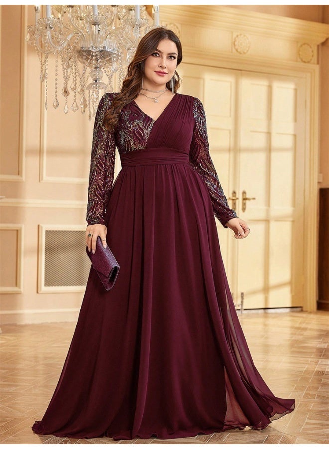Madam Uniq Embellished Chiffon Dress - Image 1
