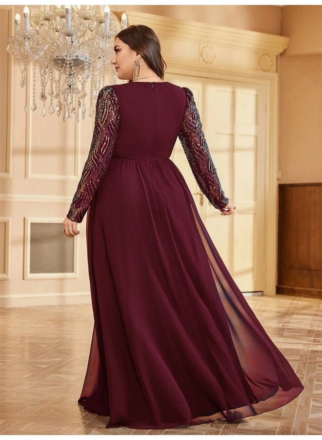 Madam Uniq Embellished Chiffon Dress - Image 2