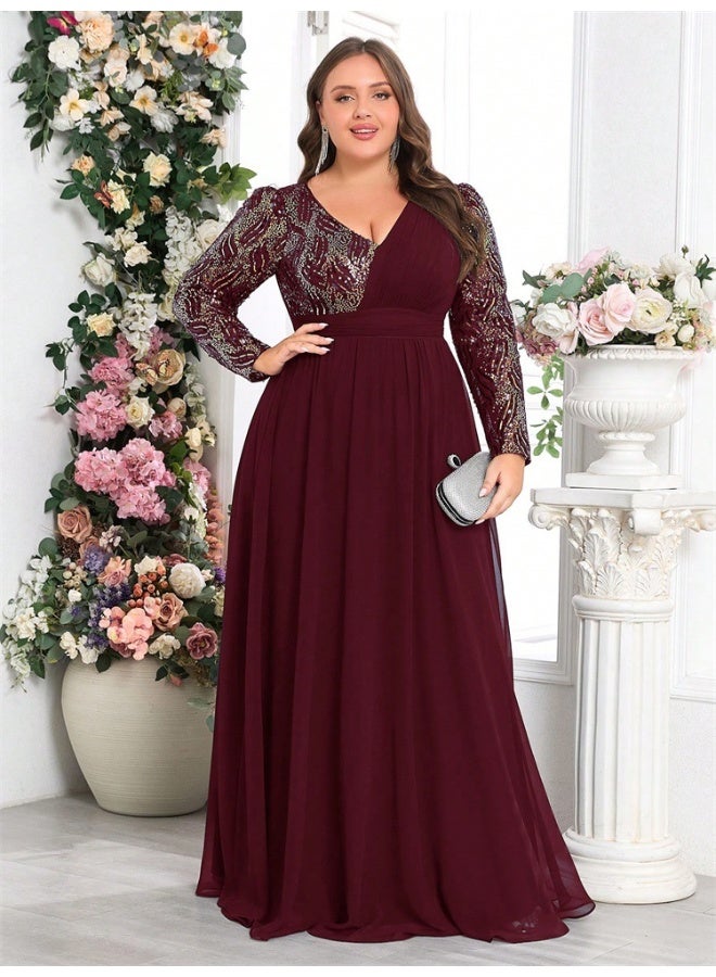 Madam Uniq Embellished Chiffon Dress - Image 4