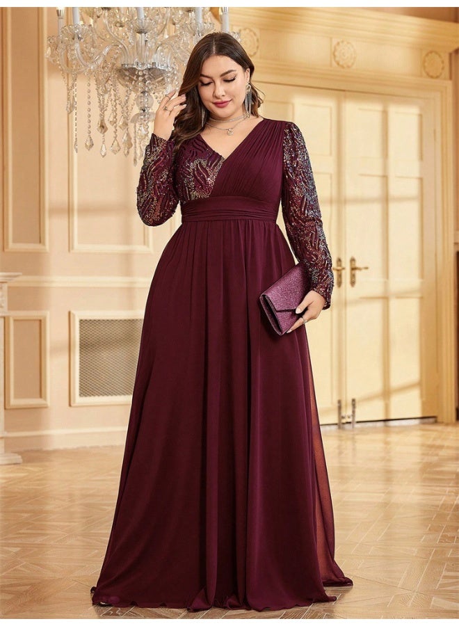 Madam Uniq Embellished Chiffon Dress - Image 5
