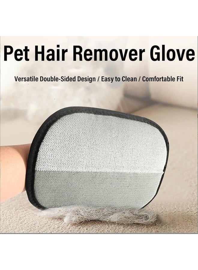 Pet Hair Remover Glove, Pets Double Sided Grooming Glove, Electrostatic Pet Hair Removal Gloves, Pets Hairs Remover Gloves for Dog & Cat Washing, Deshedding, Grooming (1PC) - Image 2