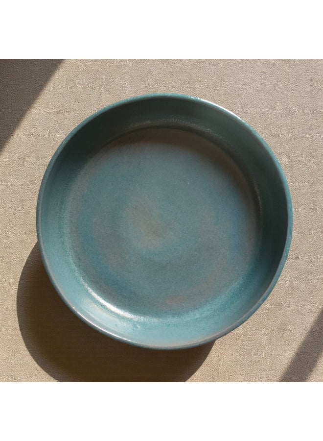 color zone pottery A ceramic and porcelain tray, safe for use in ovens and microwaves. - Image 1