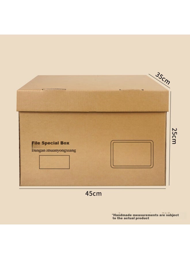 Simaa File Storage Box With 3 Layers Of Thickened Corrugated Material, Single Pack With Dimensions 45*35*25cm, For Organizing Accounting Vouchers, Doents, And Books Wg-do1 - Image 1