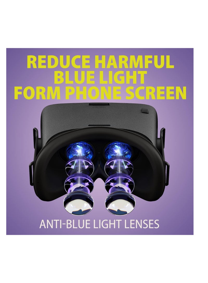 Virtual Reality Glasses Compatible With Remote Phone New 3D Goggles For Movies Gift For Kids And Adults Soft & Comfortable Adjustable Distance - Image 4