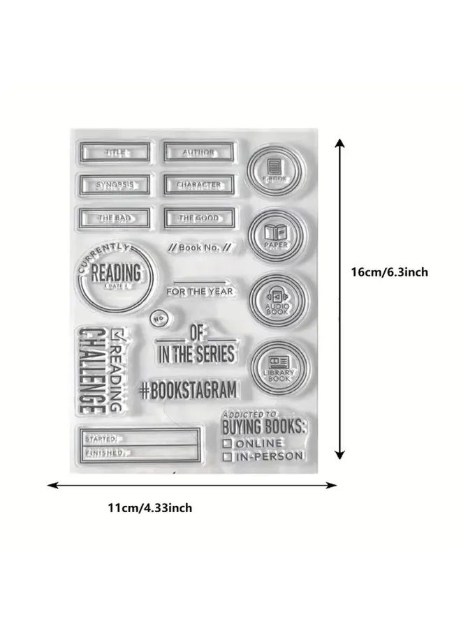 DIY Transparent Stamp Reading For Scrapbooking Album Finished Stamps Seal - Image 3