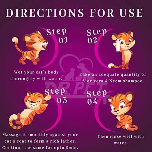 DR PET PLUS Dr. Pet Plus Luxury Professional Ayurvedic 2 In 1 Shampoo Plus Conditioner For Cat | Deeply Cleanse Coat, Softens & Conditions Coat | All Coat Types | Cat Shampoo Conditioner For All Cat Breed – 100Ml - Image 5
