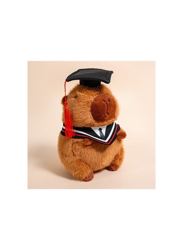 general Dr. Capybara Graduation Plush, Giant Plush Doll, Cute Animal PhD Toy, Gift for Kids, Girls, and Boys - Image 1