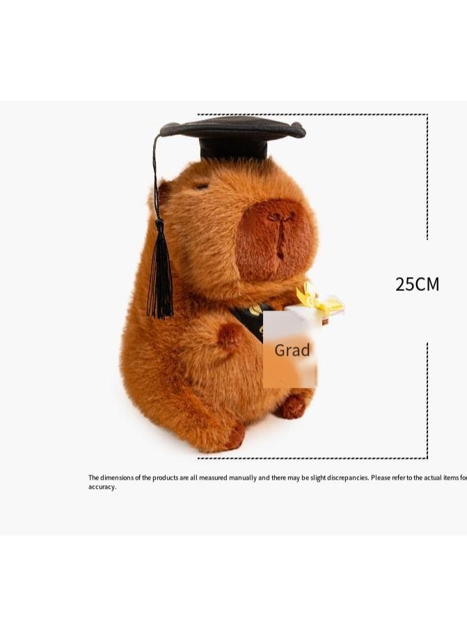 general Dr. Capybara Graduation Plush, Giant Plush Doll, Cute Animal PhD Toy, Gift for Kids, Girls, and Boys - Image 2