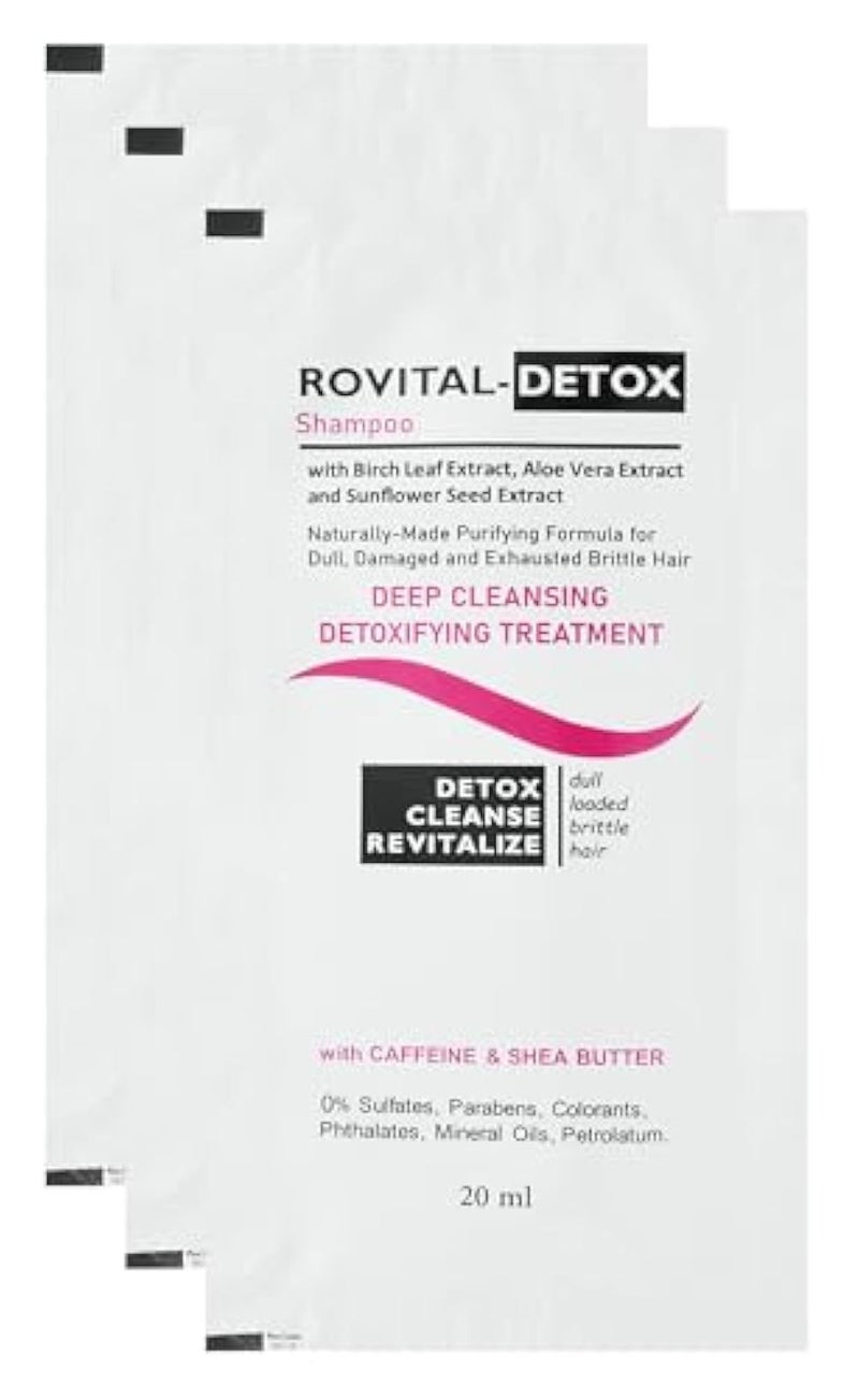 Generic Rovital-Detox Shampoo Deep Cleansing and Detox 3 x 20gm - Image 1