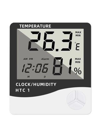 Multifunctional Weather Monitor with Clock, LCD Display for Temperature and Humidity Data - pzsku/Z49539010965EA41CAD87Z/45/_/1726142932/ac411355-0abc-4300-bf0b-538adf909d74