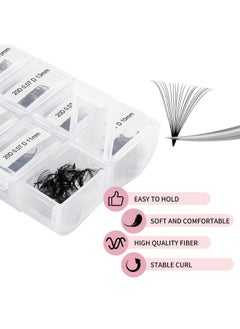 FADLASH Eyelash Extension Fadlash 20D Premade Fans Eyelash Extensions 600Pcs Premade Lash Extensions Fans Premade Lash Fans D Curl Volume Lash Extensions Mixed Tray (20D 0.07D 8 15Mm)  - Image 4