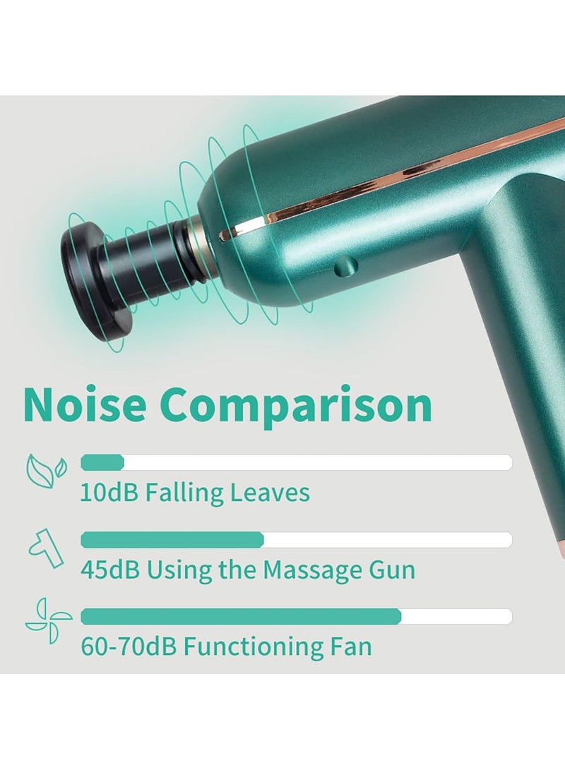 general Massage Gun, Portable Handheld Muscle Massage Gun, Mini Electric Handheld Massager, LCD Display with 4 Interchangeable Massage Heads - Image 4