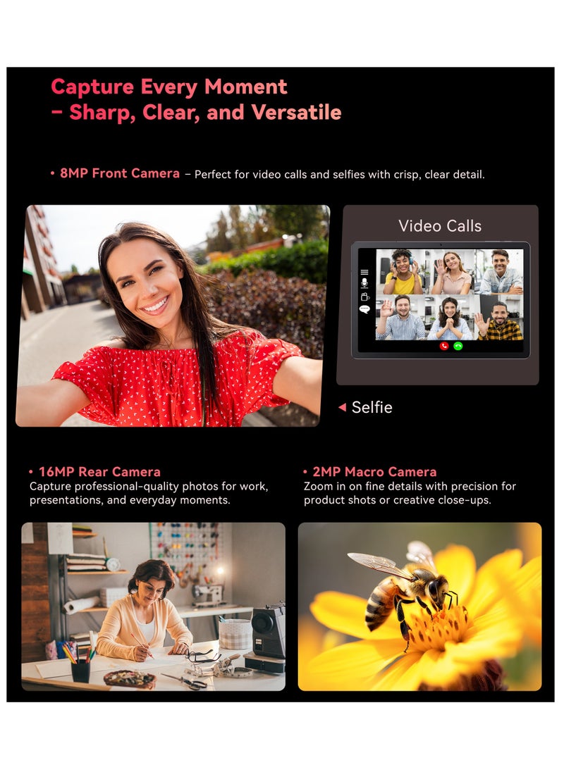 Cubot - CUBOT TAB 70,Wifi Tablet, 8.1mm Ultra-Slim,Android 14, 16(6+10)GB RAM+128GB ROM, 10.95'' HD+Touch Screen Tablet ,Dual SIM Card ,8200mAh Mega Battery, 8MP+16MP Camera, Octa Core Wifi 6 GPS Tab with Ultra-Slim Bluetooth Keyboard and Mouse Combo Rechargeable Portable Wireless Keyboard Mouse Set - Image 1