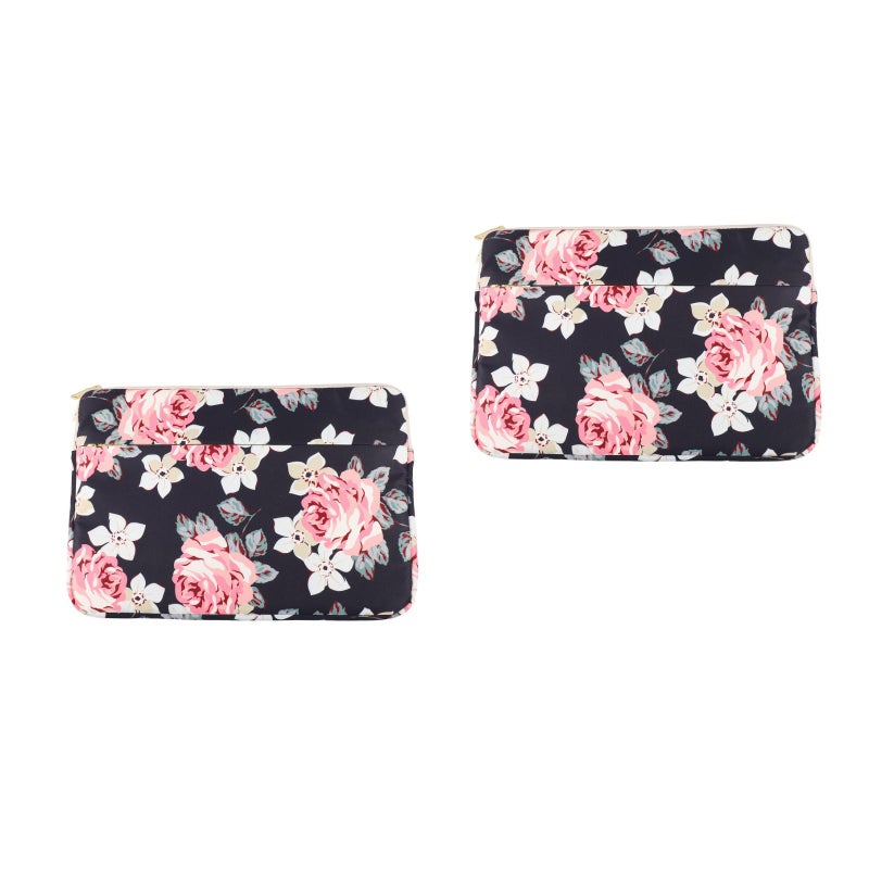 2pcs Laptop Flower Sleeve Computer Skin Bag Notebook Carrying Case Cover (15inch) - Image 5