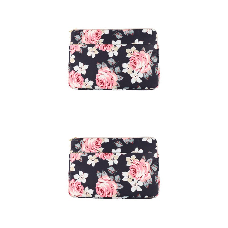 2pcs Laptop Flower Sleeve Computer Skin Bag Notebook Carrying Case Cover (15inch) - Image 4