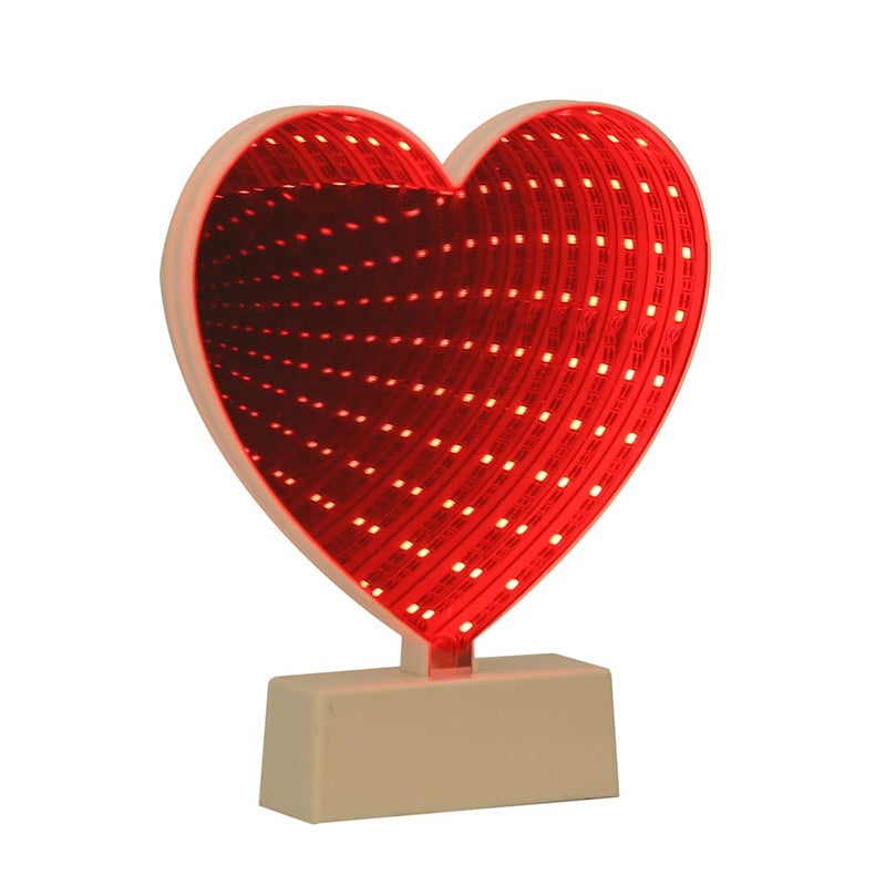TAYHAA TAYHAA Heart Shaped LED Lighting with Rose Tinted Mirror  - Image 3