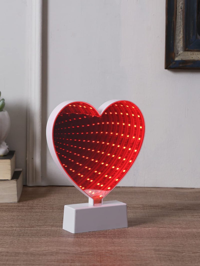 TAYHAA TAYHAA Heart Shaped LED Lighting with Rose Tinted Mirror  - Image 1