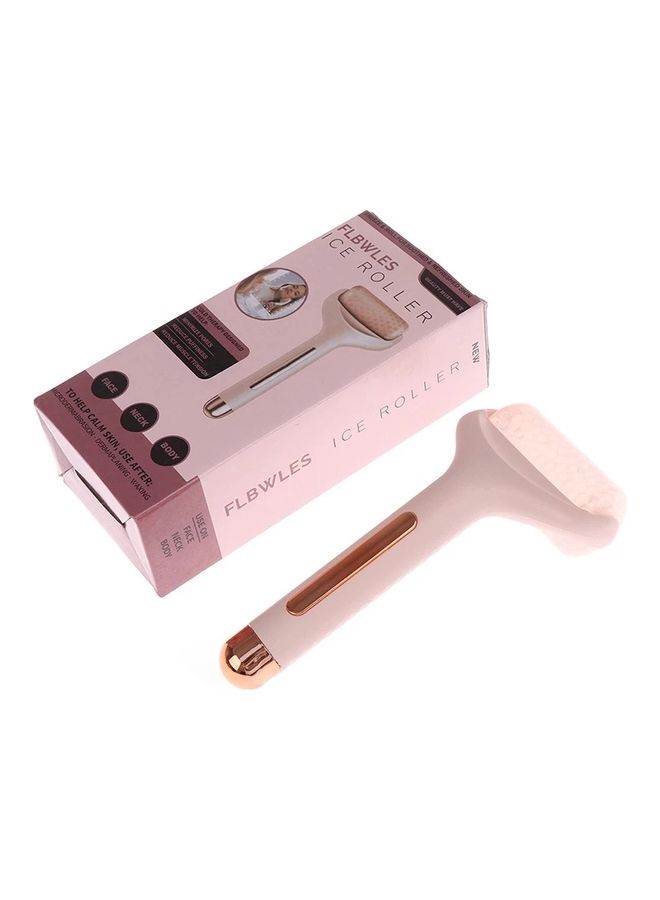 NIBEMINENT Facial Cool Ice Roller Anti Wrinkle Tool Massager Pink/Gold - Image 1