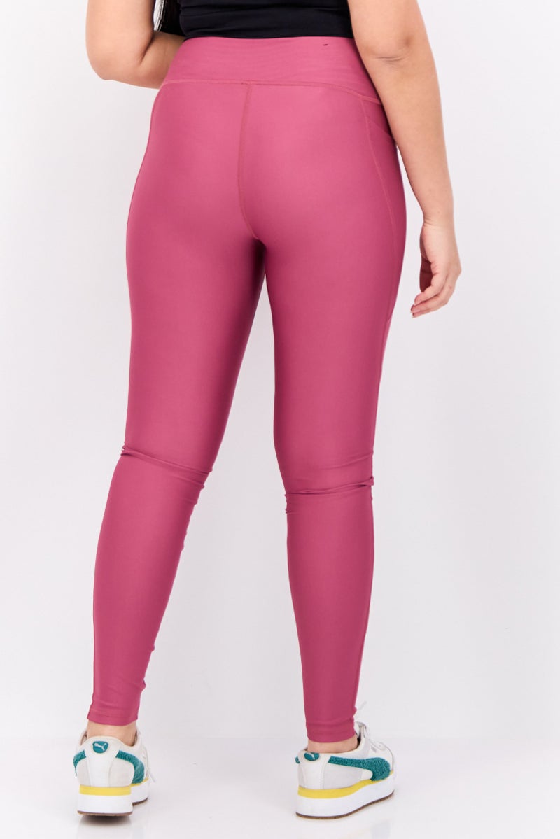 UNDER ARMOUR Women Sportswear Fit Brand Logo Training Leggings, Old Pink - Image 3