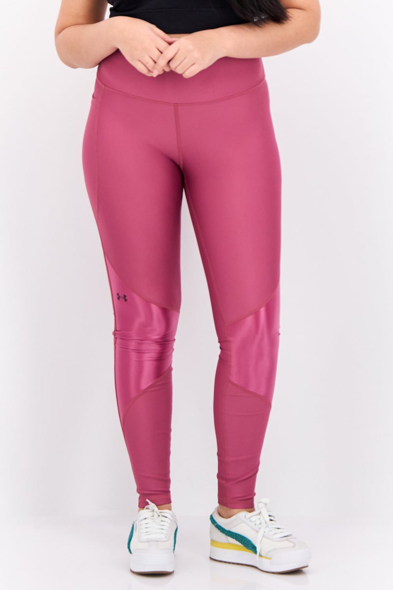 UNDER ARMOUR Women Sportswear Fit Brand Logo Training Leggings, Old Pink - Image 1