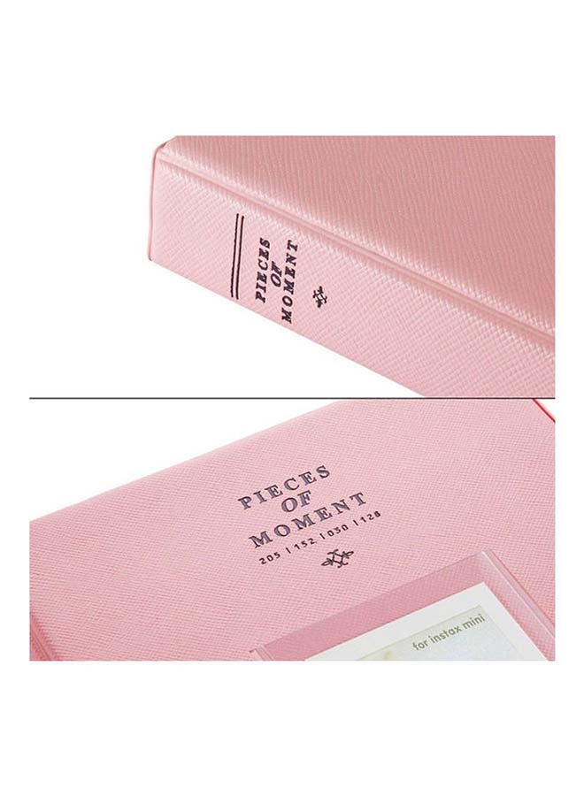 128 Pockets Mini Photo Album For Fujifilm Instax Mini 9 8 7 7S 50 70 90 / Instax SP-1/ Polaroid Instant Camera And Name Card Pink - Image 4
