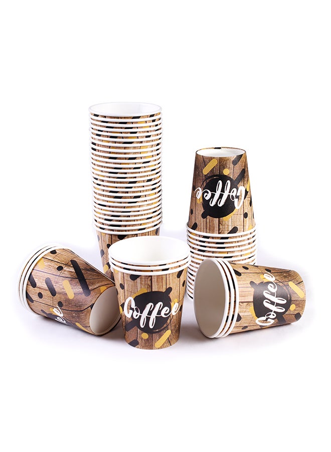 HOME CHOICE Disposable Paper Cup 50-Pieces, 7 Oz, Party cups, 207 ml Capacity - Image 1