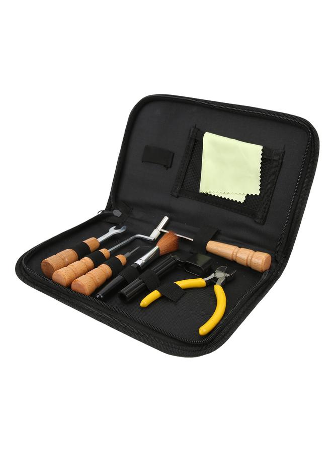 8Pcs Guitar Repair Tool Luthier Maintenance Set Kit Accessory with Hammer Brush Plier GT‑28