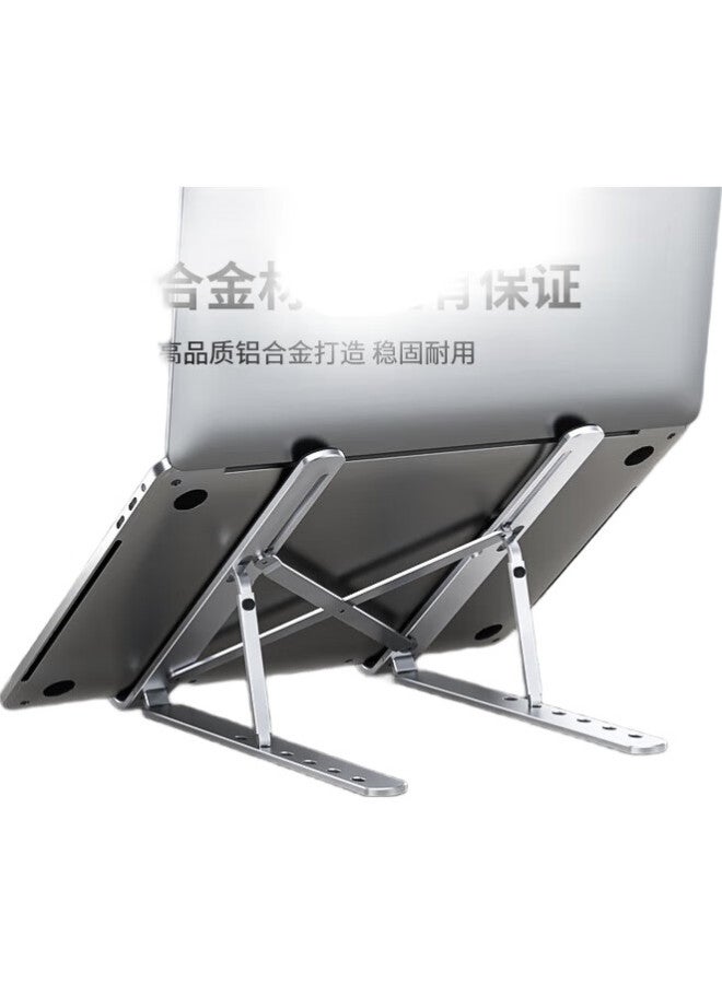 Haile Laptop Stand, Cooling Stand, Aluminum Alloy Portable Folding Adjustable Height Riser, For Apple Mac, Lenovo Legion, Huawei, Ac-4S - Image 3