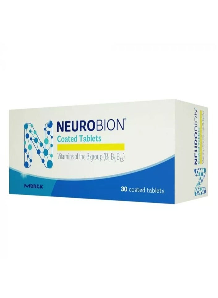 Neurobion نيوروبيون مكمل فيتامين ب1، ب6 وب12 أقراص مغلفة 30 حبة - Image 1