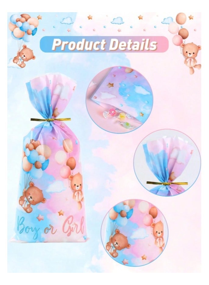 Gender Reveal Party Decorations Plastic Gift and Candy Bags for Baby Shower Parties 25 Pieces - Image 5