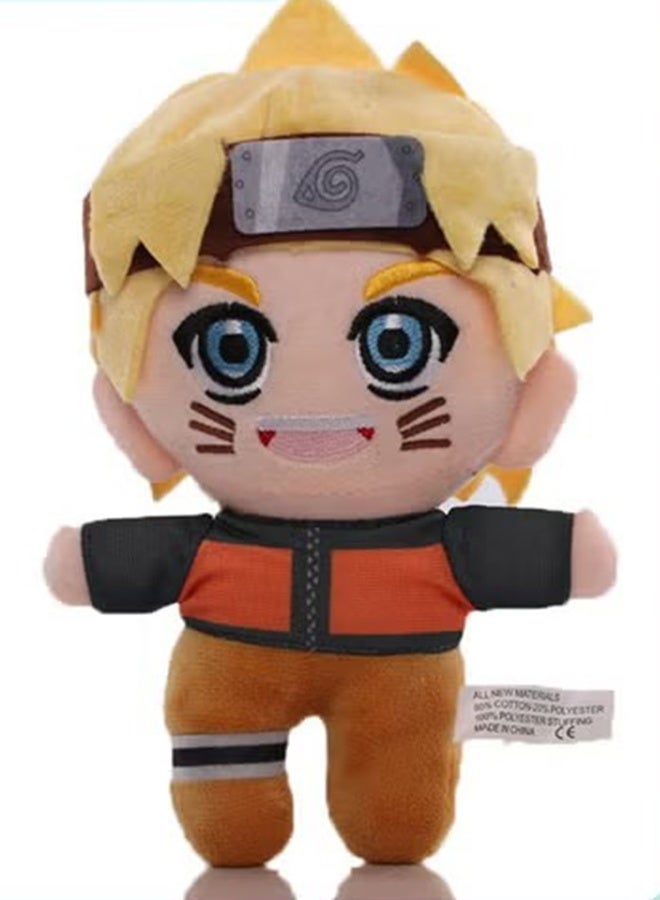 Seventh Hokage Leaf Hero Comfortably Soft Plush Toy of Blonde - haired Uzumaki - A Perfect Comfort Doll for Sleep, Ideal Birthday Gift, Decor for Bedroom, Living Room, Desk, and Office Stress - reliever 21 cm - Image 1