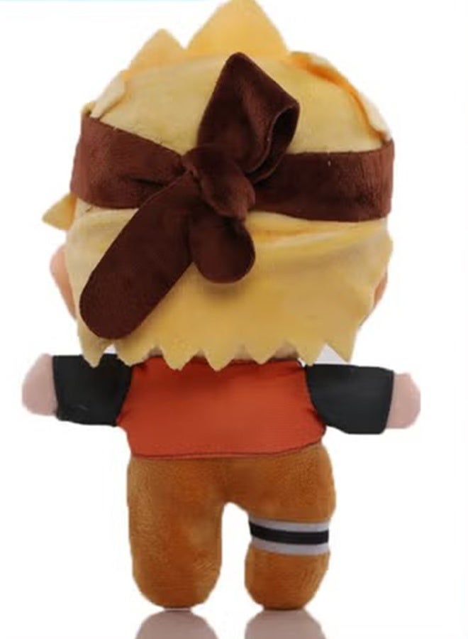 Seventh Hokage Leaf Hero Comfortably Soft Plush Toy of Blonde - haired Uzumaki - A Perfect Comfort Doll for Sleep, Ideal Birthday Gift, Decor for Bedroom, Living Room, Desk, and Office Stress - reliever 21 cm - Image 4